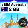 eSIM 澳大利亚 - 2 GB - 15 天