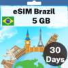 eSIM Brazil - 5 GB - 30 Days