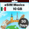 eSIM México - 10 GB - 30 Días