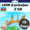 eSIM Azerbaijan - 2 GB - 15 Days