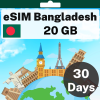 eSIM Bangladesh - 20 GB - 30 Days