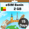 eSIM Benin - 2 GB - 15 Days