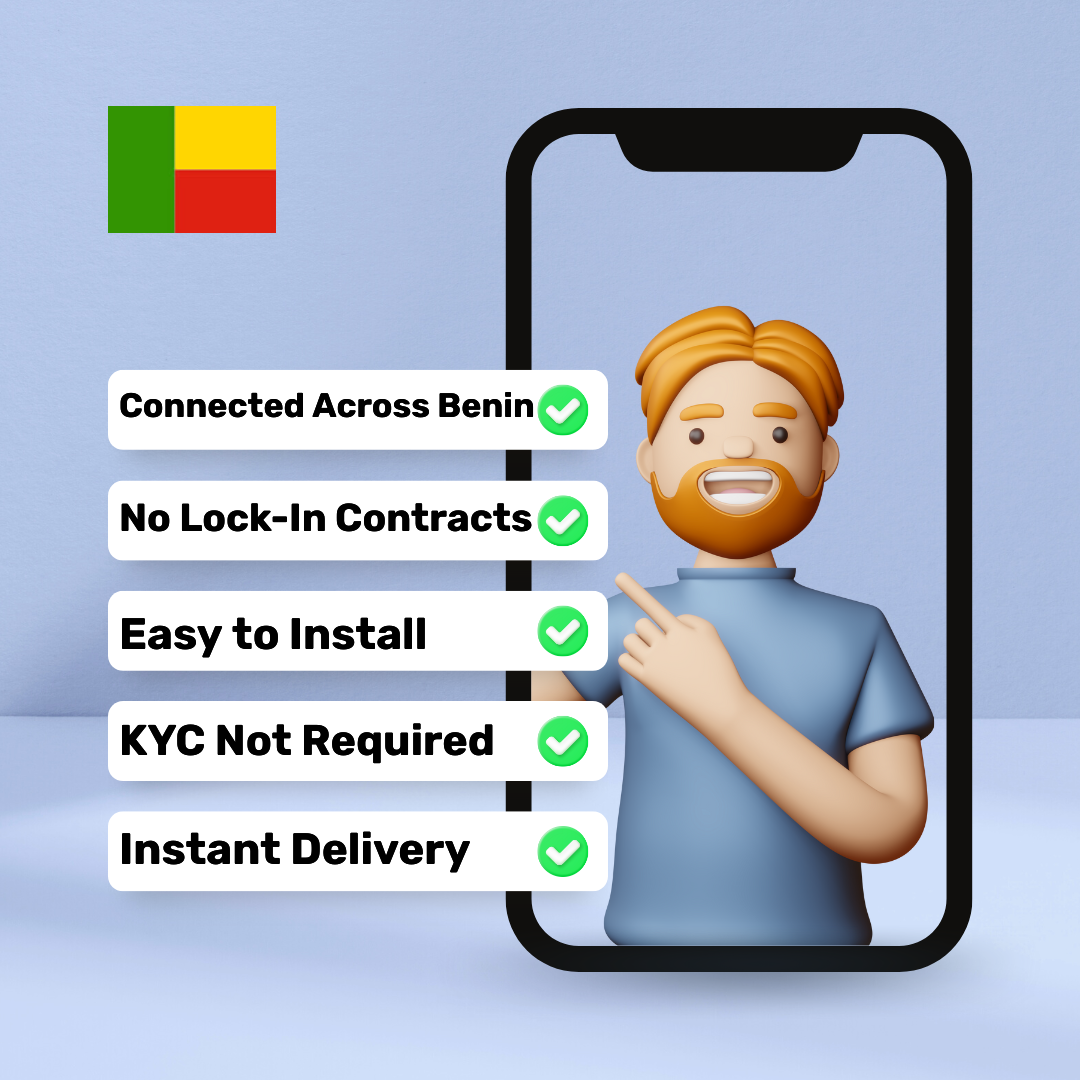 eSIM Benin - 3 GB - 30 Days eSIM Benin - 3 GB - 30 Days