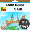 eSIM Benin - 3 GB - 30 Days