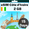 eSIM Côte d'Ivoire - 2 GB - 15 Days