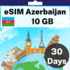 eSIM 阿塞拜疆 - 10 GB - 30 天