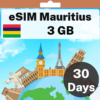 eSIM 모리셔스 - 3GB - 30일