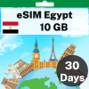 eSIM Egypt - 10 GB - 30 天