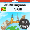 eSIM Guyana - 5 GB - 30 Days