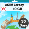 eSIM Jersey - 10 GB - 30 Days