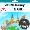 eSIM Jersey - 2 GB - 15 Days