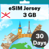 eSIM Jersey - 3 GB - 30 Days