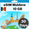 eSIM Moldova - 10 GB - 30 Days