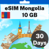 eSIM Mongolia - 10 GB - 30 Days