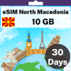 eSIM North Macedonia - 10 GB - 30 Days