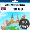 eSIM Serbia - 10 GB - 30 Days
