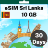 eSIM Sri Lanka - 10 GB - 30 Days