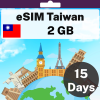 eSIM Taiwan - 2 GB - 15 Days