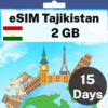 eSIM Tajikistan - 2 GB - 15 Days