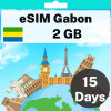 eSIM 加蓬 - 2 GB - 15 天