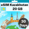 eSIM 哈萨克斯坦 - 20 GB - 30 天