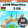 eSIM 毛里求斯 - 3 GB - 30 天