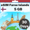 eSIM 法罗群岛 - 5 GB - 30 天