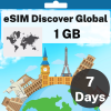 eSIM Discover Global - 1 GB - 10 SMS - 10 Mins - 7 Days