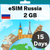 eSIM Russia - 2 GB - 15 Days