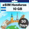 洪都拉斯 eSIM - 10 GB - 30 天