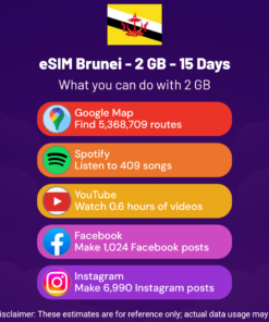 eSIM Brunei - 2 GB - 15 Days