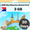 eSIM Sint Maarten (Dutch Part) - 3 GB - 30 Days