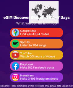 eSIM Discover Global - 1 GB - 7 Días