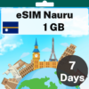 eSIM 나우루 - 1GB - 7일