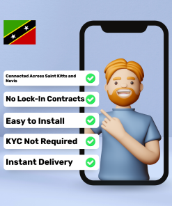 eSIM 圣基茨和尼维斯 - 5 GB - 30 天