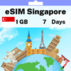 eSIM Singapur - 1 GB - 7 Días