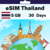 eSIM Tailandia - 5 GB - 30 Días
