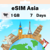 eSIM Asia - 1 GB - 7 Days
