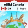 eSIM Canada - 1 GB - 7 天