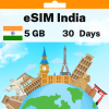 eSIM India - 5 GB - 30 天