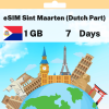 eSIM Sint Maarten (Dutch Part) - 1 GB - 7 Days