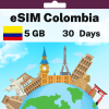 eSIM 哥伦比亚 - 5 GB - 30 天
