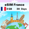 eSIM France - 3 GB - 30 Days