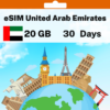 eSIM United Arab Emirates - 20 GB - 30 Days