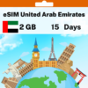 eSIM United Arab Emirates - 2 GB - 15 Days