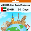 eSIM United Arab Emirates - 10 GB - 30 Days