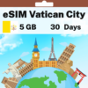 eSIM Vatican City - 5 GB - 30 Days