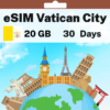 eSIM Vatican City - 20 GB - 30 Days