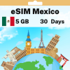 eSIM Mexico - 5 GB - 50 SMS - 50 Mins - 30 Days