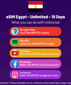 eSIM Egypt - Unlimited - 10 Days